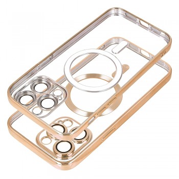 Kryt Electro Mag Cover pro Samsung Galaxy A17 / A18 s MagSafe zlatý