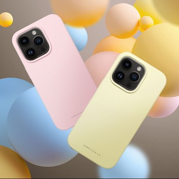 Kryt ROAR Cloud Skin na iPhone 16 Pro světle žlutý