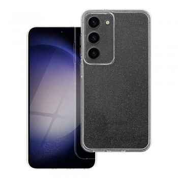 Třpytivý kryt Clear Case 2 mm pro Samsung Galaxy S23 průhledný