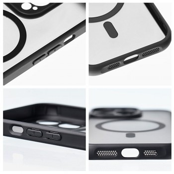 Kryt Full Matte Mag pro iPhone 15 s podporou MagSafe černý