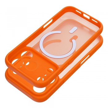 Kryt Full Matte Mag Cover pro iPhone 16 Pro s podporou MagSafe oranžový