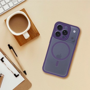 Kryt Full Matte Mag Cover pro Samsung Galaxy S26 kompatibilní s MagSafe fialový