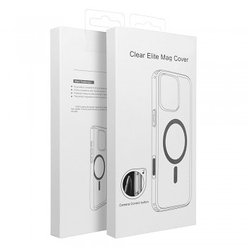 Kryt Clear Mag Cover Elite pro iPhone 16 Pro Max s MagSafe a tlačítkem Camera Control průhledný