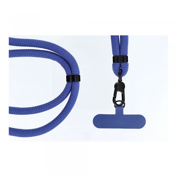 Šňůrka na krk na mobil SWING 8mm s nastavitelnou délkou 165cm max 82.5cm tmavě modrá