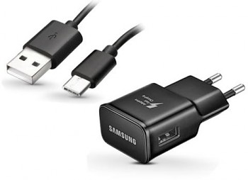 Originální rychlonabíječka Samsung EP-TA20EBE včetně USB-C datového kabelu DG950CBE černá 2A 15W