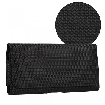 HIT Belt Holster pouzdro na opasek XL pro iPhone 17 Pro Max / 16 Pro Max / Samsung Galaxy A55 5G / A53 / S25 / S24 design 2 černé 167x83 mm