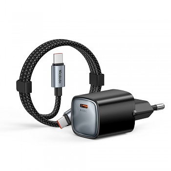 Mcdodo Nano Series CH-4433 síťová nabíječka 45W s kabelem USB-C 1.2m černá