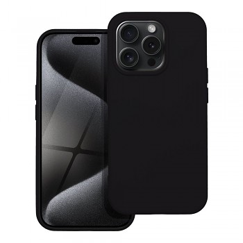 Silikonový kryt pro iPhone 15 Pro černý