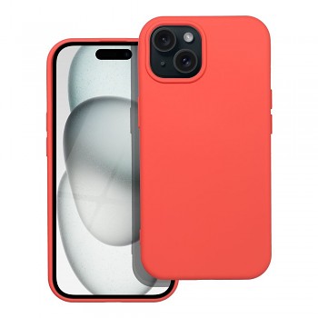 Silikonový kryt pro iPhone 15 broskvový