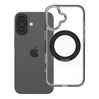 Kryt Frame Circle Stand pro iPhone 17 s MagSafe a stojánkem černý