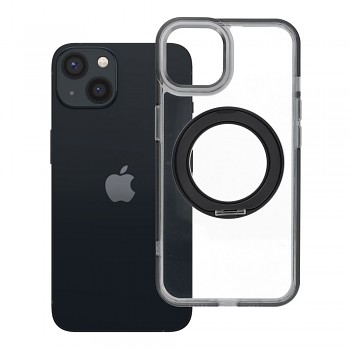 Kryt Frame Circle Stand pro iPhone 13 kompatibilní s MagSafe se stojánkem černý