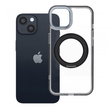 Kryt pro iPhone 14 Frame Circle Stand kompatibilní s MagSafe černý