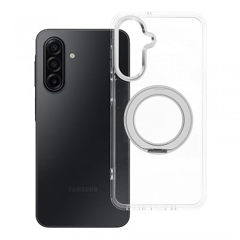 Kryt Frame Circle Stand pro Samsung Galaxy A17 / Galaxy A18 s podporou MagSafe a stojánkem průhledný