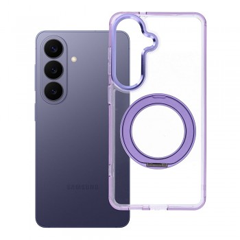Kryt Frame Circle Stand pro Samsung Galaxy S26 s MagSafe a stojánkem fialový