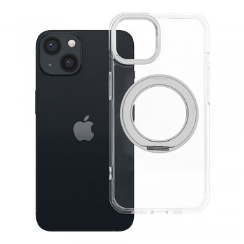 Kryt Frame Circle Stand pro iPhone 13 s podporou MagSafe průhledný