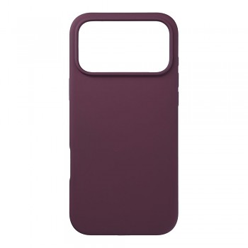 Silikonový kryt 2mm s ochranou fotoaparátu pro iPhone 18 Pro Max / 17 Pro Max tmavě třešňový