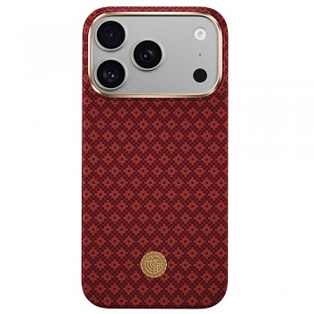Benks Armor Air Armor Grid Kevlar Metal Frame 600D kryt pro iPhone 18 Pro Max / 17 Pro Max červený