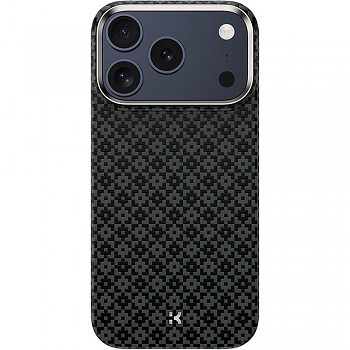 Benks ArmorGrid Kevlar 600D kryt s kovovým rámečkem a MagSafe pro iPhone 18 Pro / 17 Pro černý