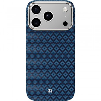 Benks Armor Air Armor Grid Kevlar Metal Frame 600D magnetický kryt pro iPhone 18 Pro / 17 Pro modrý