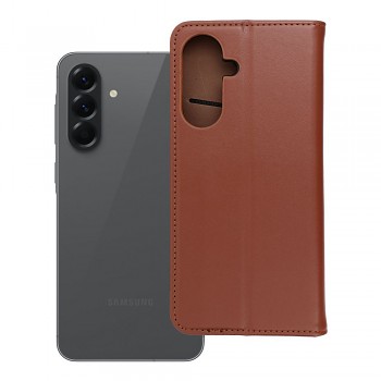 Knížkové kožené pouzdro Smart Pro Book pro Samsung Galaxy A56 5G hnědé