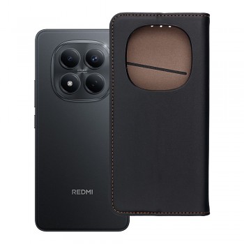 Knížkové kožené pouzdro Smart Pro pro Xiaomi Redmi Note 15 Pro 5G černé