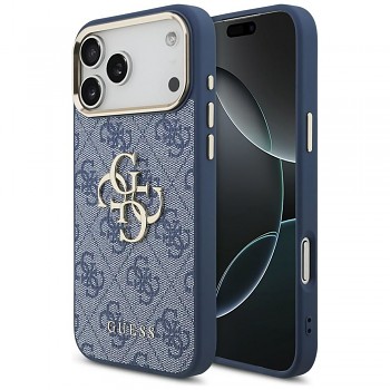 Kryt Guess 4G Big Classic Logo pro iPhone 18 Pro Max / 17 Pro Max modrý