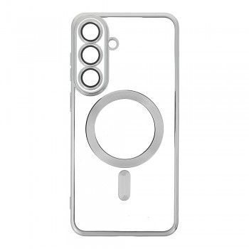 Kryt Electro Mag Cover pro Samsung Galaxy S26 FE s podporou MagSafe stříbrný