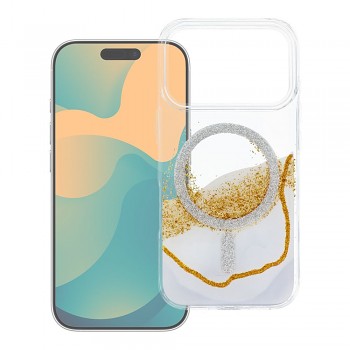 Kryt Golden Case s podporou MagSafe pro iPhone 18 Pro / 17 Pro bílý