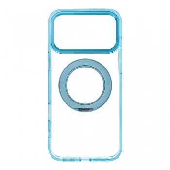 Kryt Frame Circle Stand pro iPhone 18 Pro Max / 17 Pro Max kompatibilní s MagSafe světle modrý