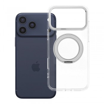 Kryt Frame Circle Stand pro iPhone 18 Pro Max / 17 Pro Max s MagSafe průhledný