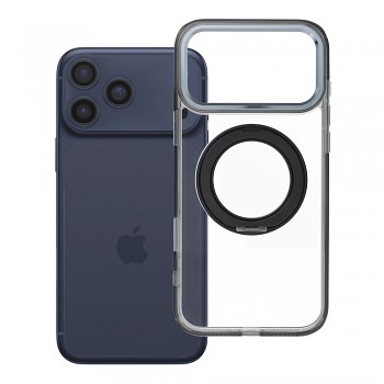 Kryt Frame Circle Stand pro iPhone 18 Pro Max / 17 Pro Max kompatibilní s MagSafe černý