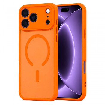 Kryt Techsuit HaloFrost II MagSafe pro iPhone 18 Pro / iPhone 17 Pro oranžový