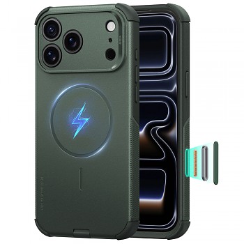 ESR Cyber HaloLock kryt pro iPhone 18 Pro Max / iPhone 17 Pro Max olivově zelený