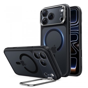 ESR Classic Hybrid HaloLock Kickstand kryt pro iPhone 18 Pro / iPhone 17 Pro matný černý