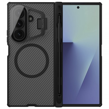Nillkin CamShield Prop Magnetic kryt pro Samsung Galaxy Z Fold7 s držákem S Pen průhledný černý