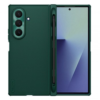 Nillkin Super Frosted Shield Fold Magnetic Pen Holder kryt pro Samsung Galaxy Z Fold7 tmavě zelený