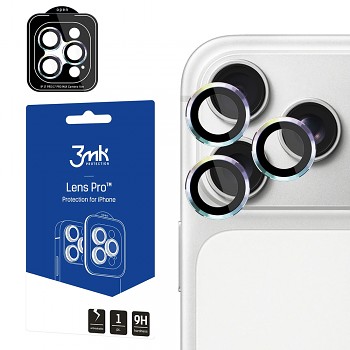 Tvrzené sklo na fotoaparát 3mk Lens Protection Pro pro iPhone 18 Pro / iPhone 18 Pro Max duhové