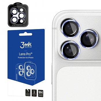Tvrzené sklo na fotoaparát 3mk Lens Protection Pro pro iPhone 18 Pro / iPhone 18 Pro Max světle modré