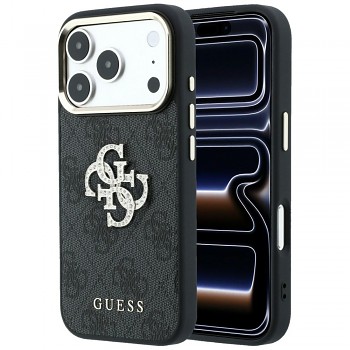 Guess Hardcase 4G Big Strass Logo GUHCP18X6P4DSMLK kryt pro iPhone 18 Pro Max / iPhone 17 Pro Max černý