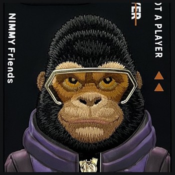 NIMMY COOL&CUTE 2.0 Monkey kryt pro iPhone 16 Pro Max černý