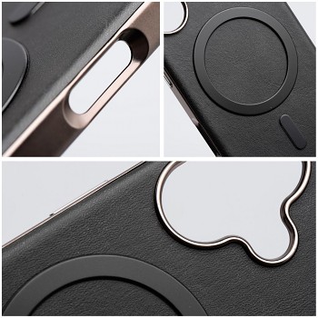 Kryt Gentleman Mag Cover pro iPhone 16 Pro Max kompatibilní s MagSafe černý