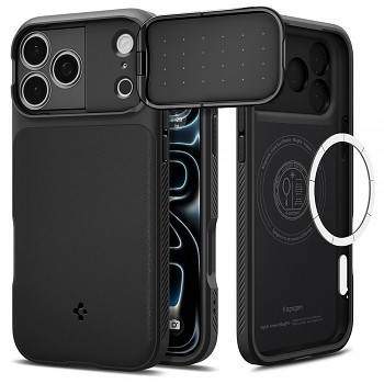 Spigen Optik Armor MagSafe ACS09900 kryt pro iPhone 17 Pro Max / iPhone 18 Pro Max černý