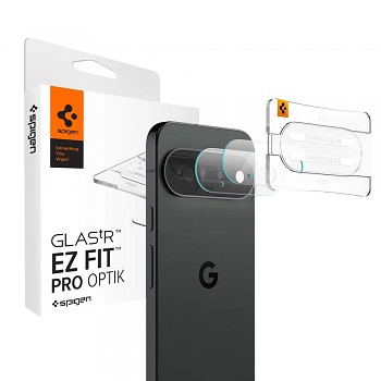 Spigen Optik.tR EZ Fit Pro Camera Glass AGL11479 ochranné sklo na fotoaparát pro Google Pixel 11 černé (2 ks)