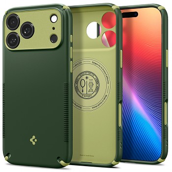Spigen Caseology Nano Pop Hybrid MagSafe ACS12139 kryt pro iPhone 18 Pro Max / iPhone 17 Pro Max zelený Avo Green