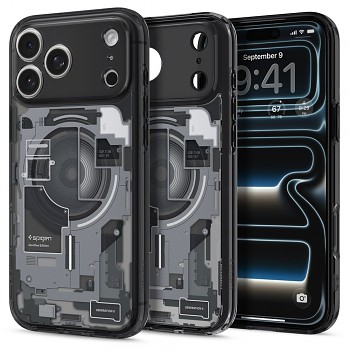 Spigen Ultra Hybrid MagSafe ACS12165 kryt pro iPhone 18 Pro / iPhone 17 Pro Zero One Black