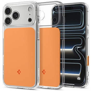 Spigen Ultra Hybrid T MagSafe ACS12170 kryt pro iPhone 18 Pro / iPhone 17 Pro lesklý oranžový