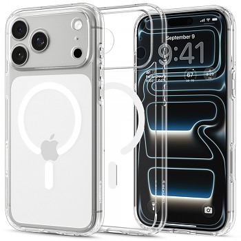 Spigen Ultra Hybrid MagSafe ACS12118 kryt na iPhone 18 Pro Max / iPhone 17 Pro Max Clear White