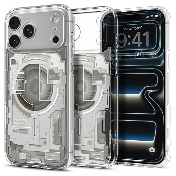 Kryt Spigen Ultra Hybrid MagSafe ACS12127 na iPhone 18 Pro Max / iPhone 17 Pro Max Zero One Natural Titanium