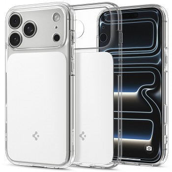 Spigen Ultra Hybrid T MagSafe ACS12132 kryt pro iPhone 18 Pro Max / iPhone 17 Pro Max lesklý bílý