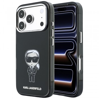 Karl Lagerfeld HC MagSafe IML Ikonik Sketch Print KLHMP18L6HKIKDK kryt pro iPhone 18 Pro / iPhone 17 Pro černý